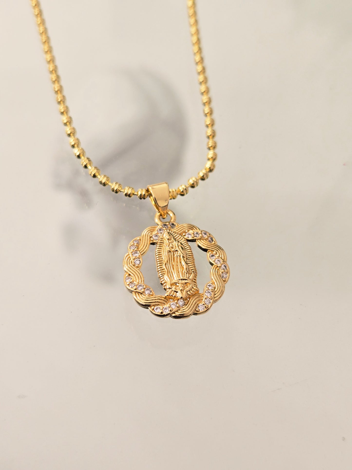Cadena Medalla Virgen Guadalupe