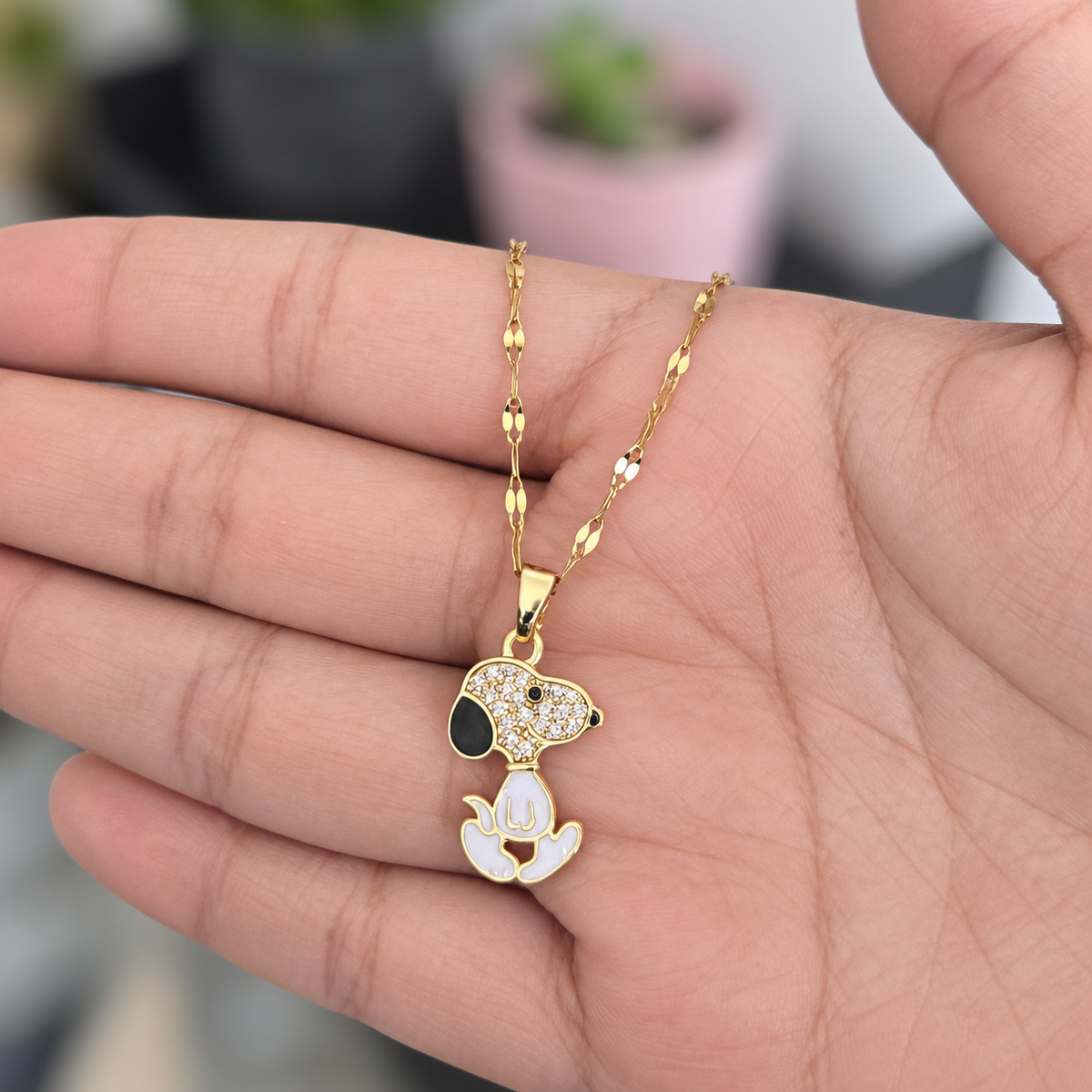 Cadena Snoopy Acero