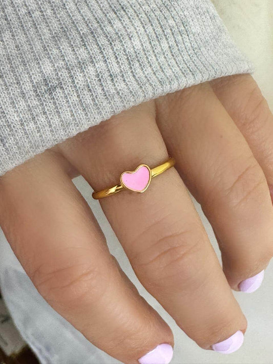 Anillo Corazón Rosa Cover