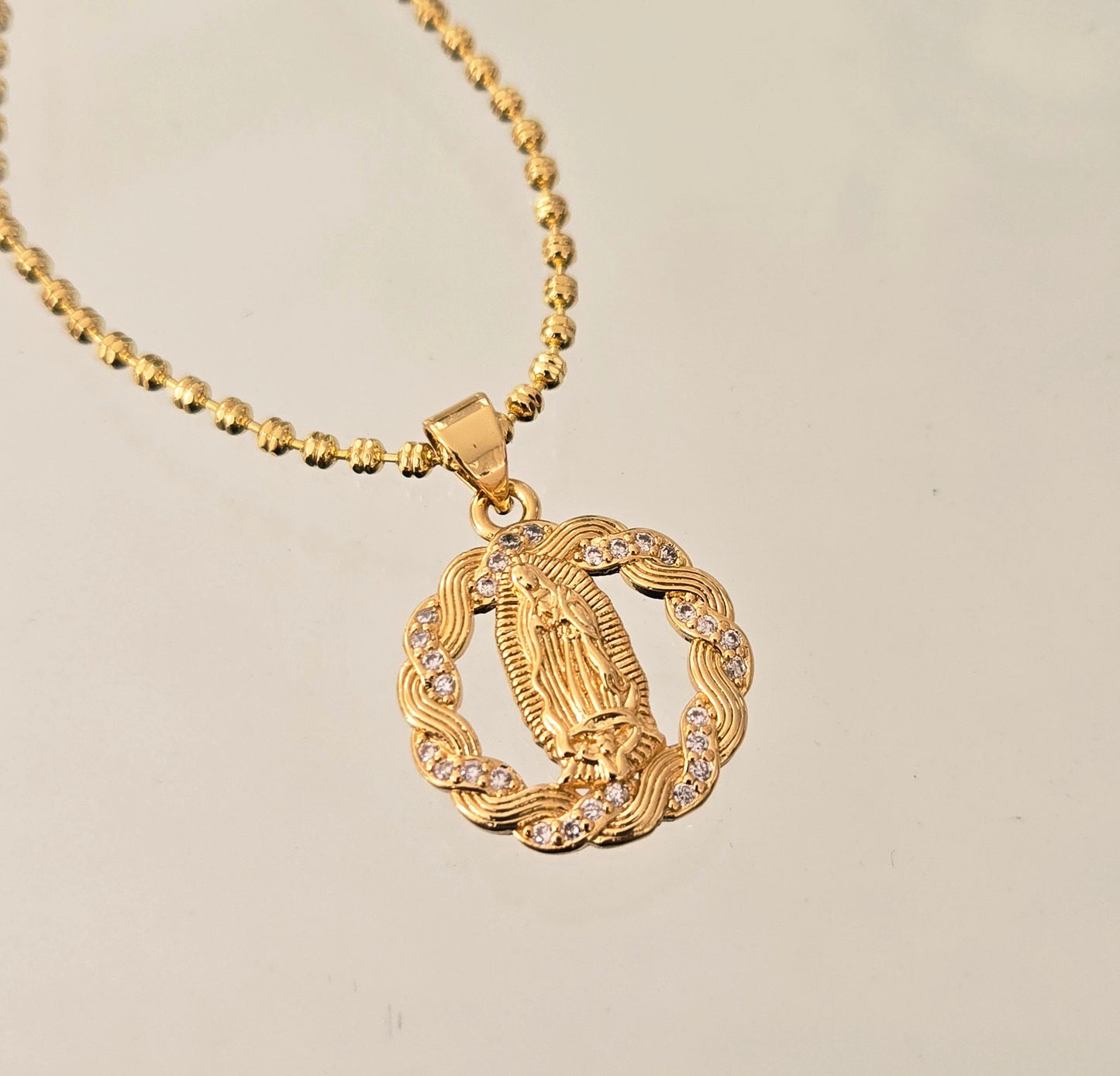 Cadena Medalla Virgen Guadalupe