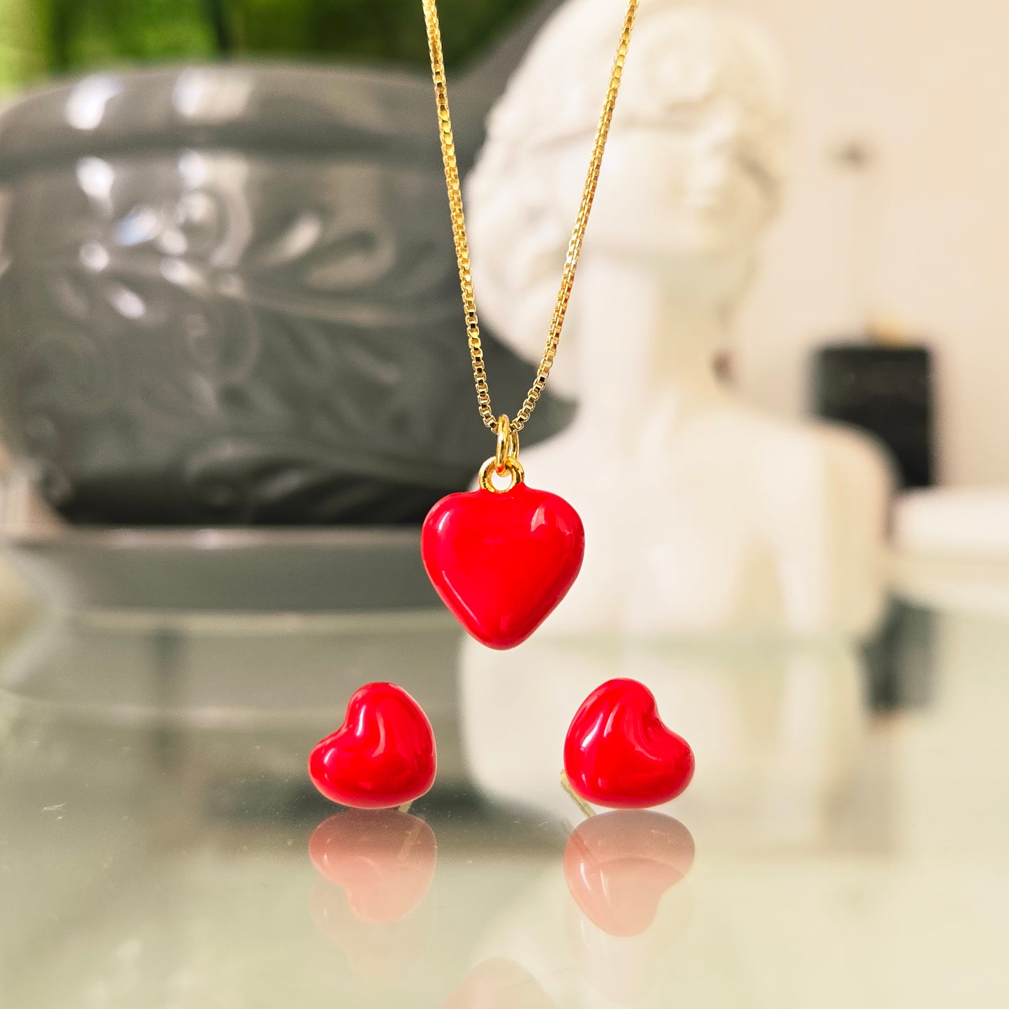 Juego Corazón Rojo