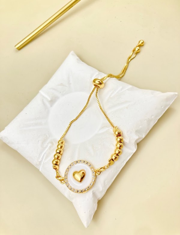 Pulsera Corazón Nacar