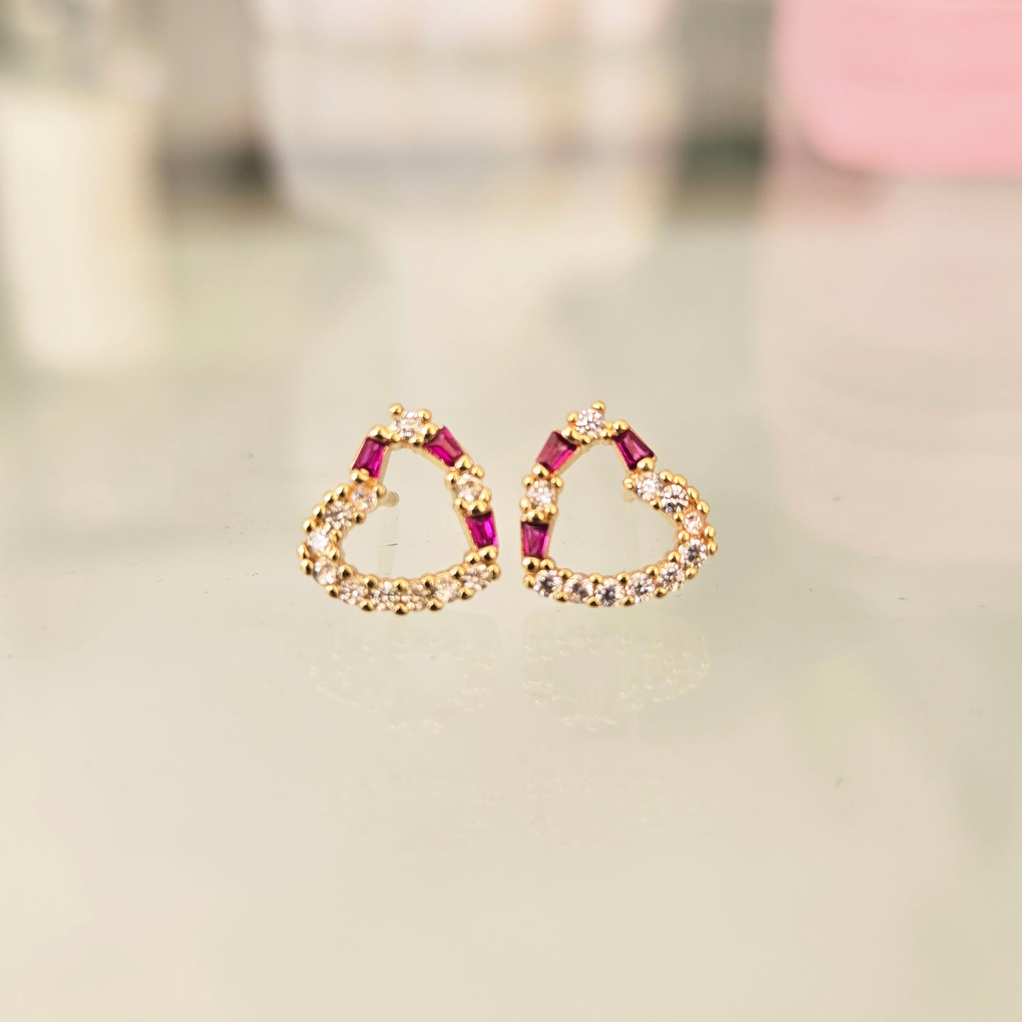 Topitos Corazón Fucsia