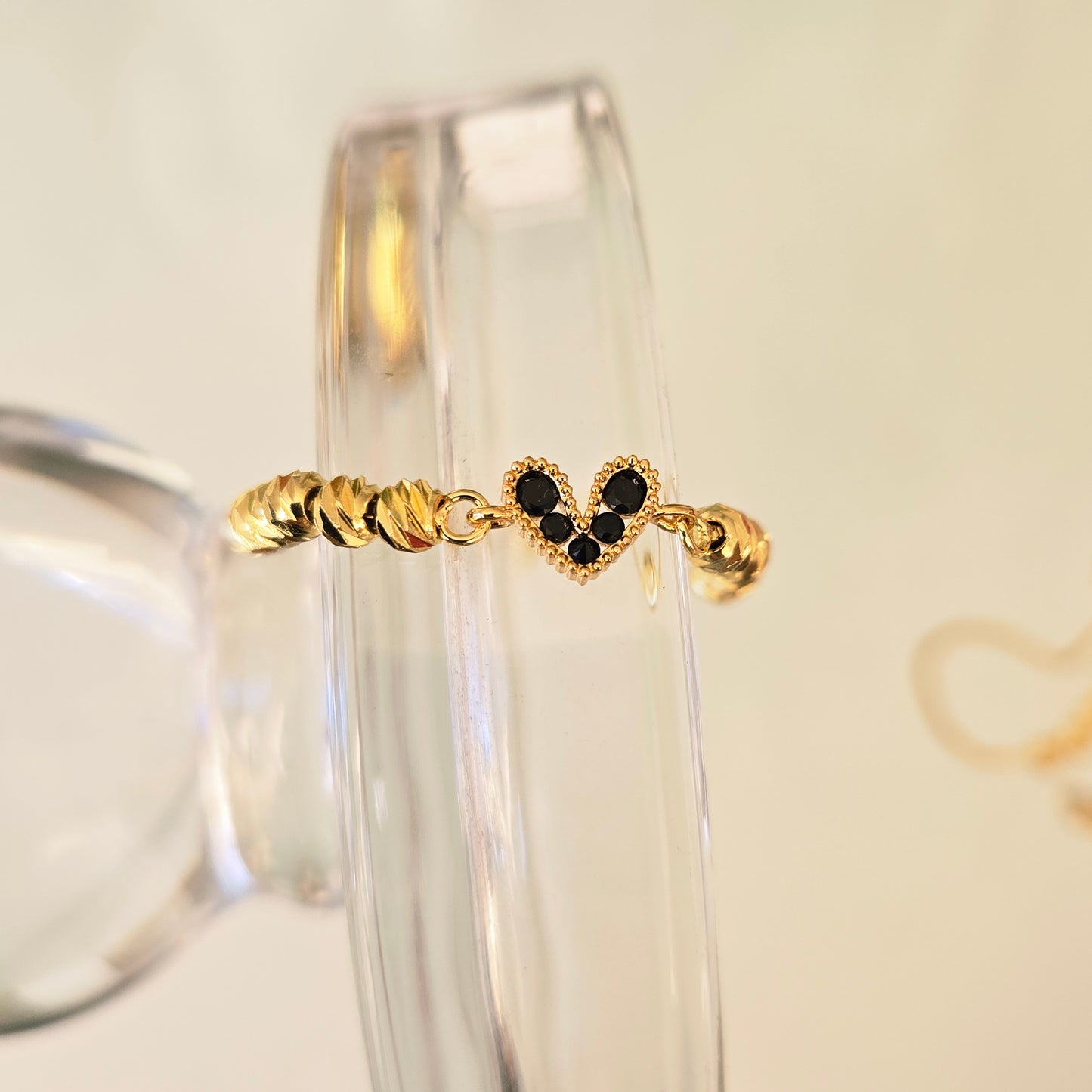 Pulsera Corazón Mini Negro
