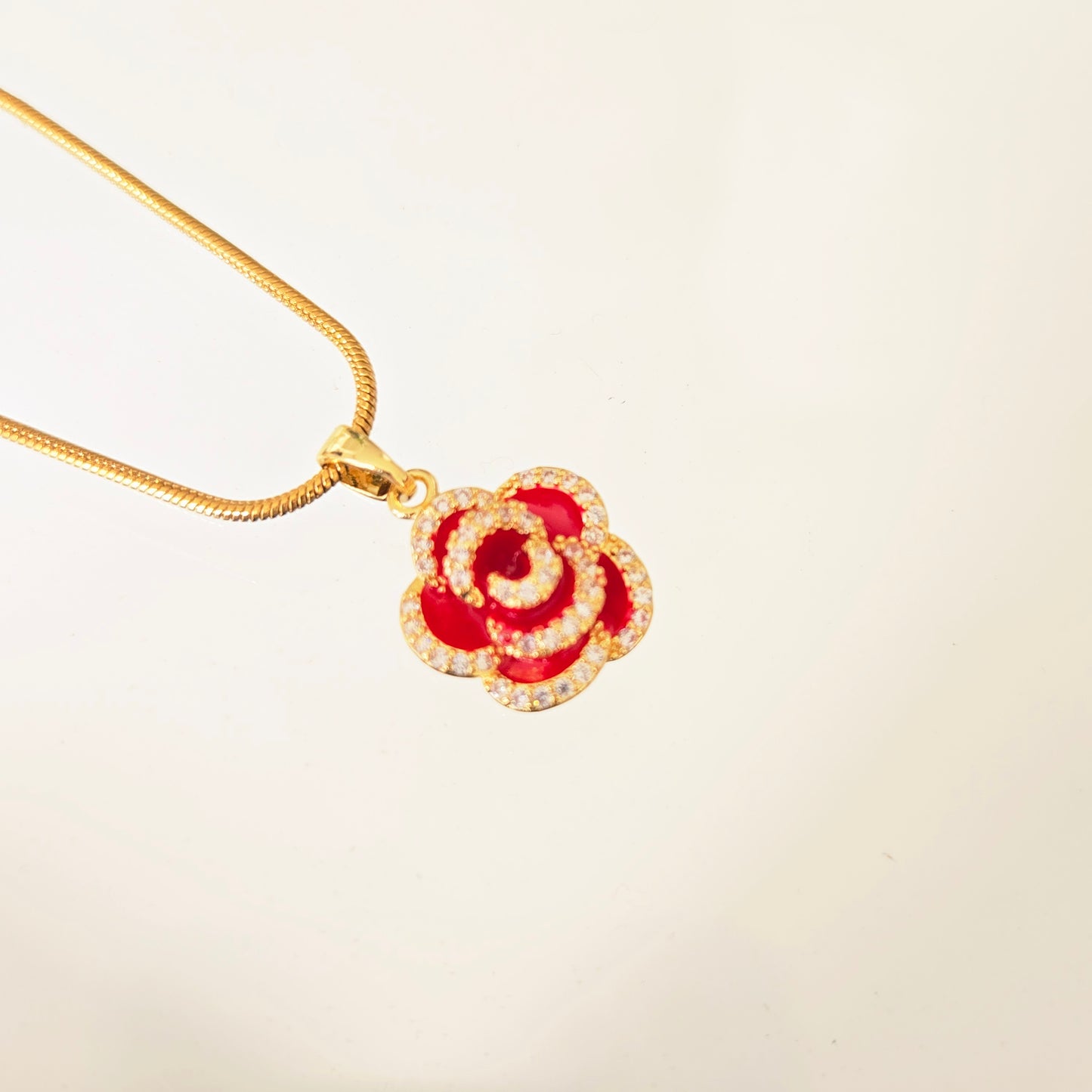 Cadena Flor Roja