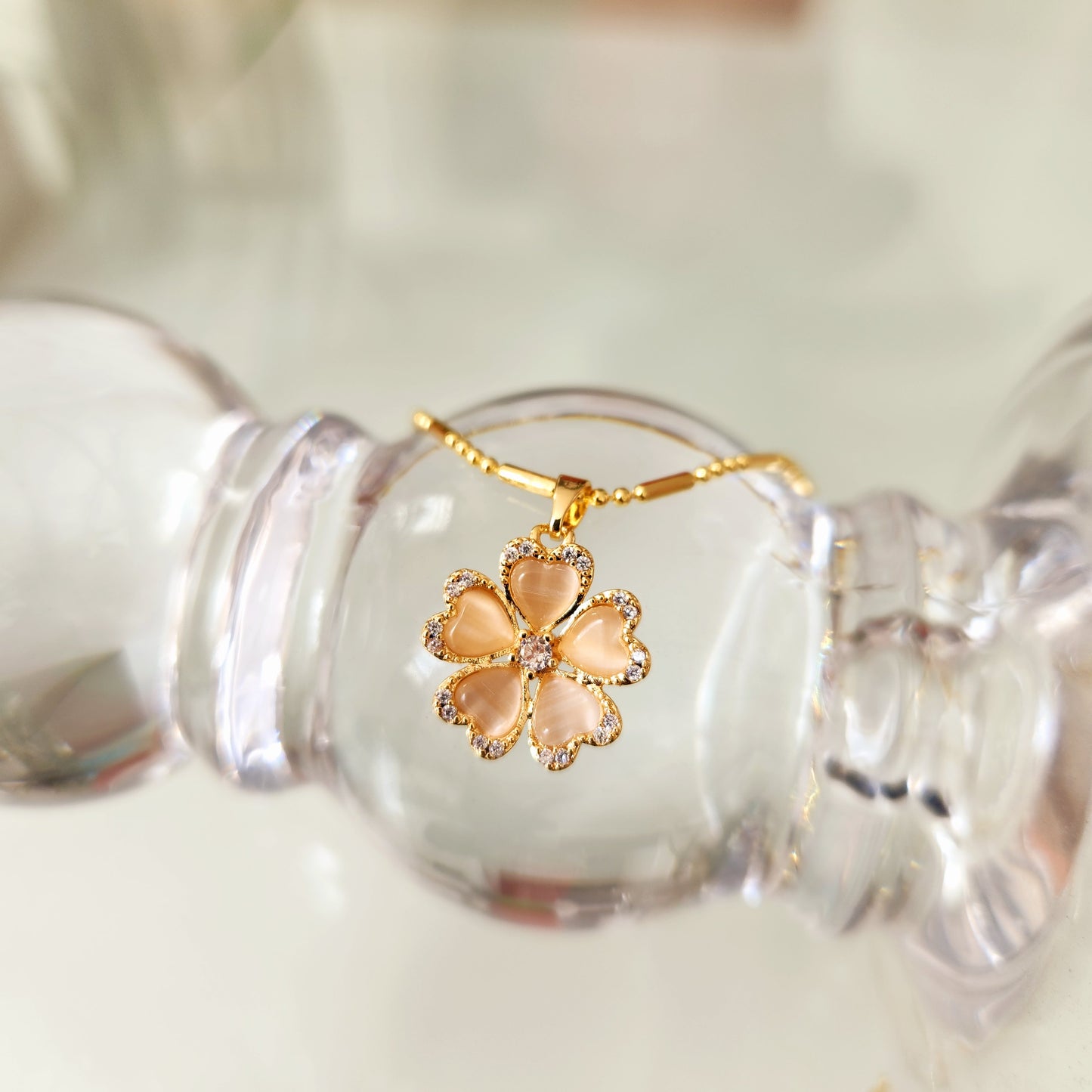 Cadena Flor Perlada