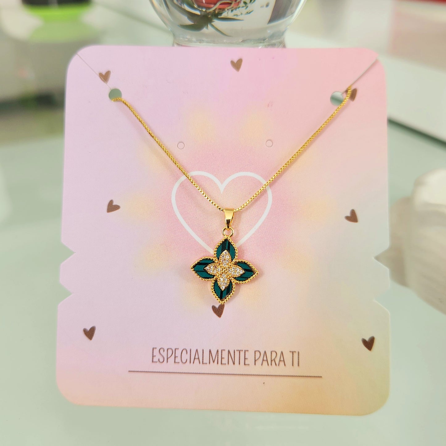 Cadena Clover Verde
