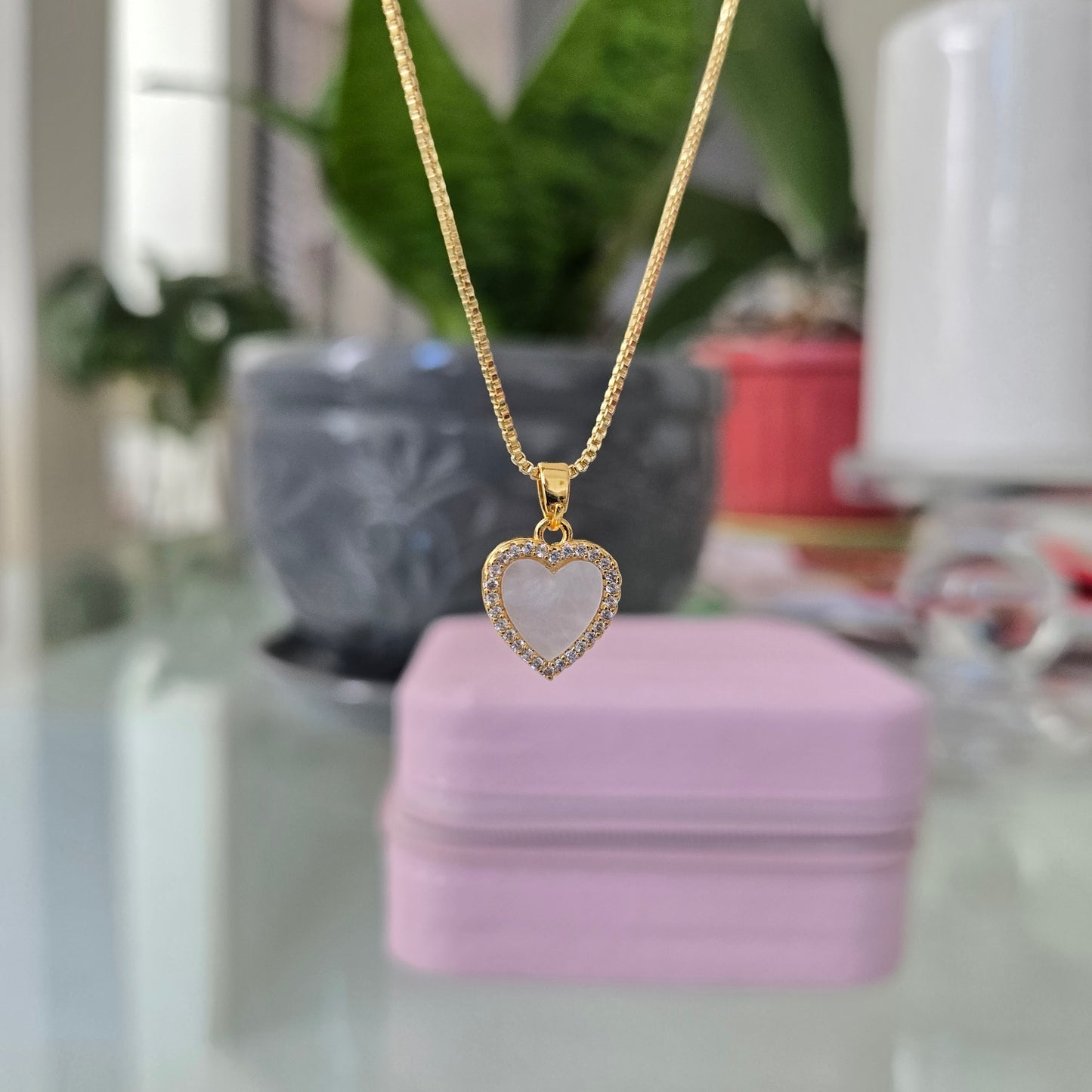 Cadena Doble Faz Corazón