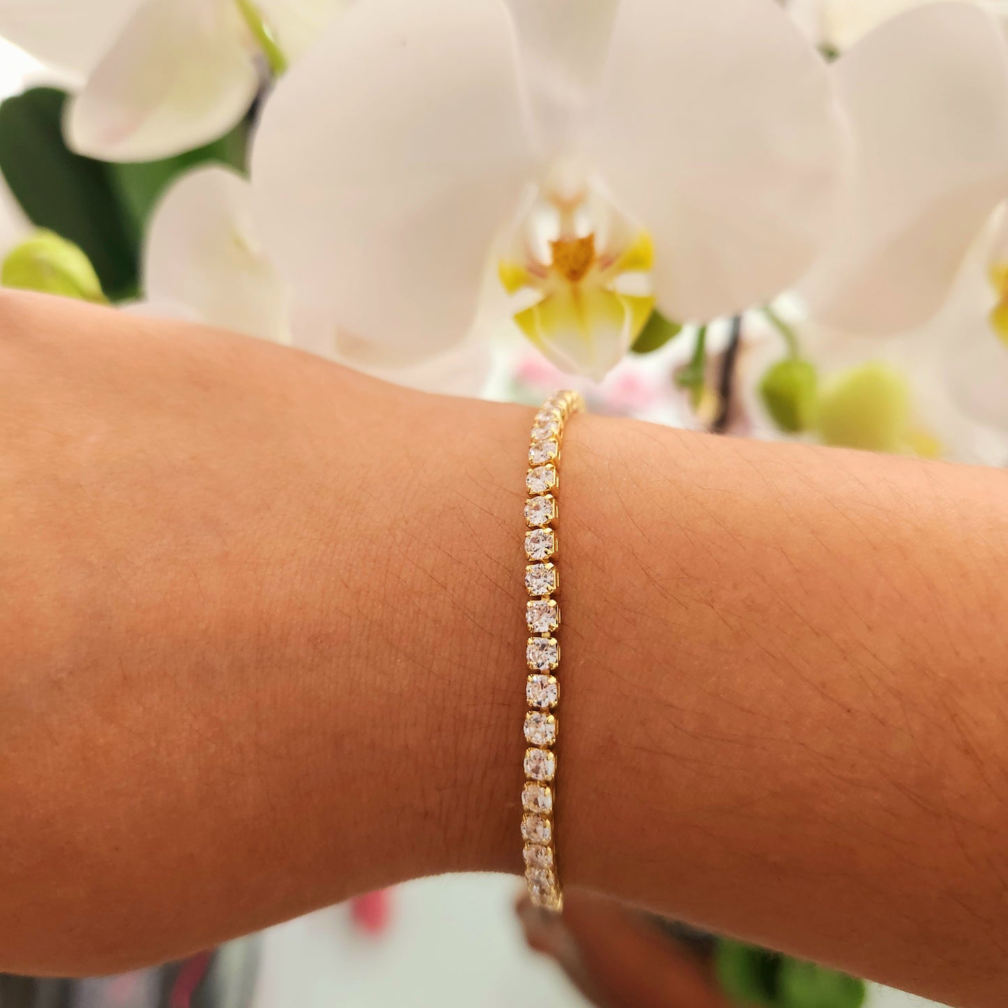 Pulsera Microcircones Blanca