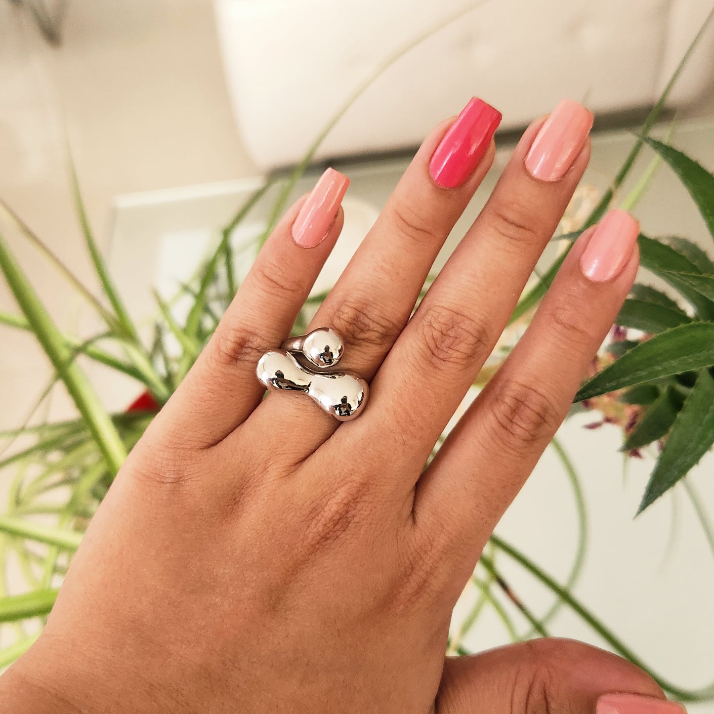Anillo Chunky Plateado