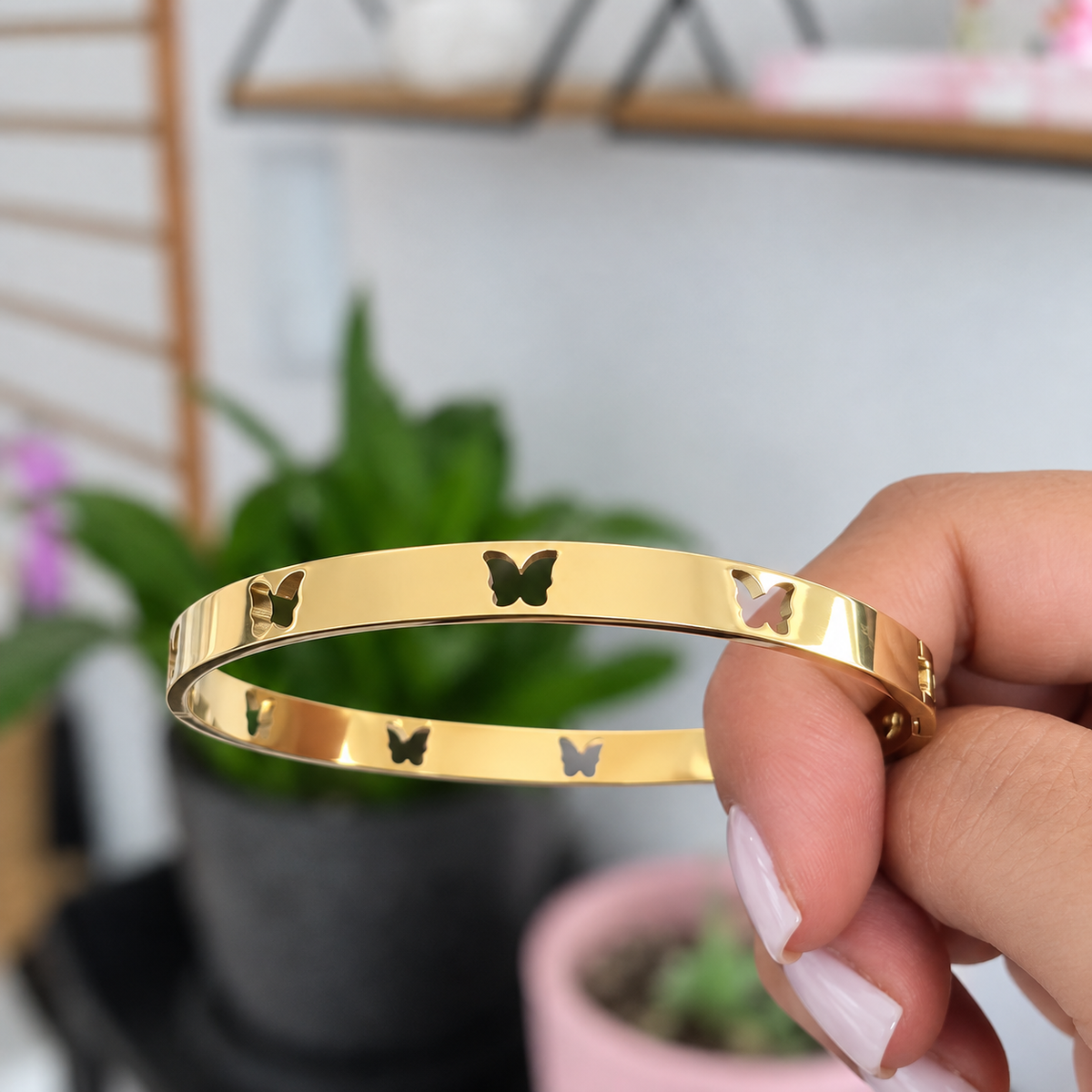 Brazalete Mariposa Acero