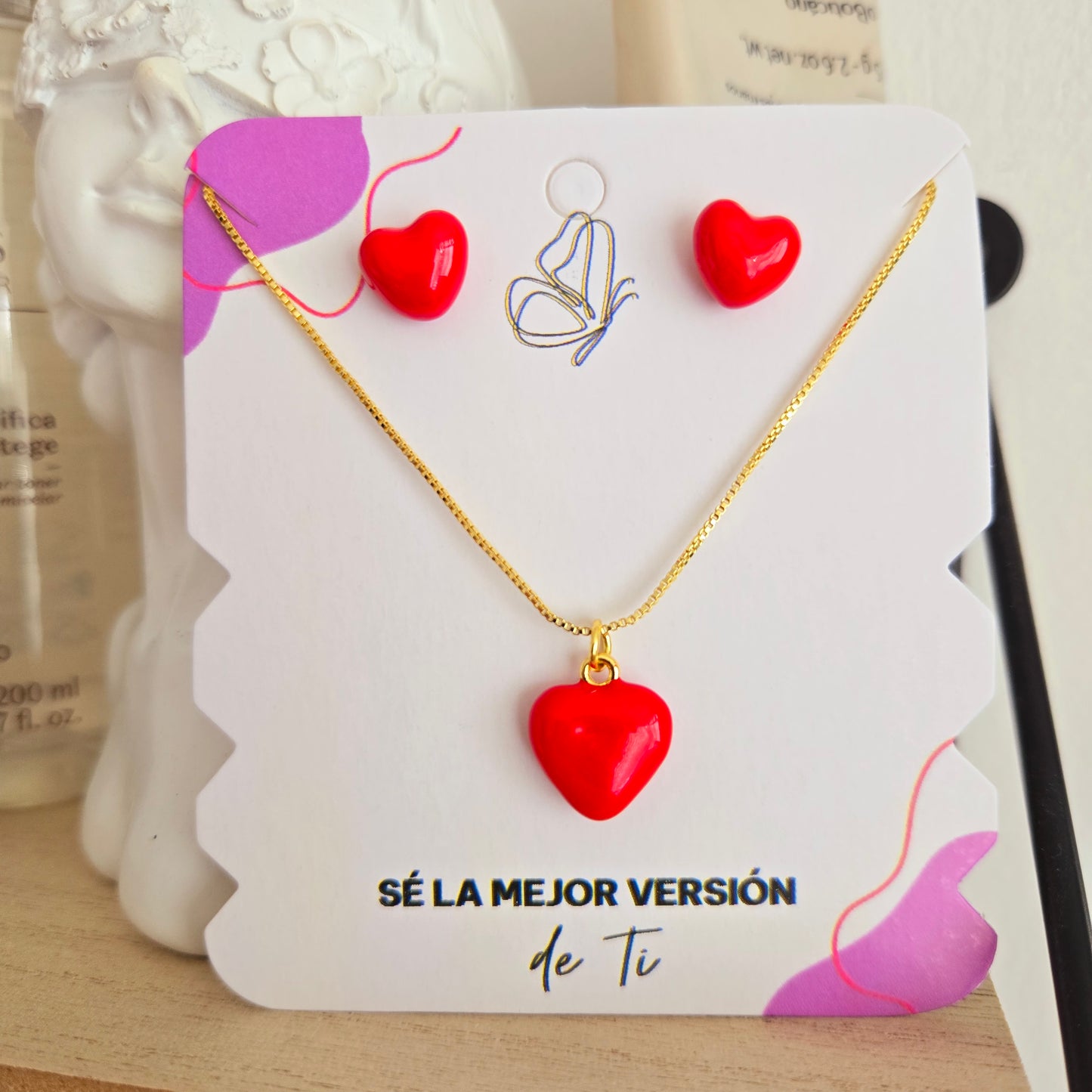 Juego Corazón Rojo
