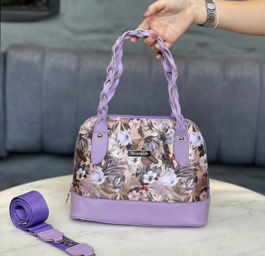 Bolso Media Luna Lila