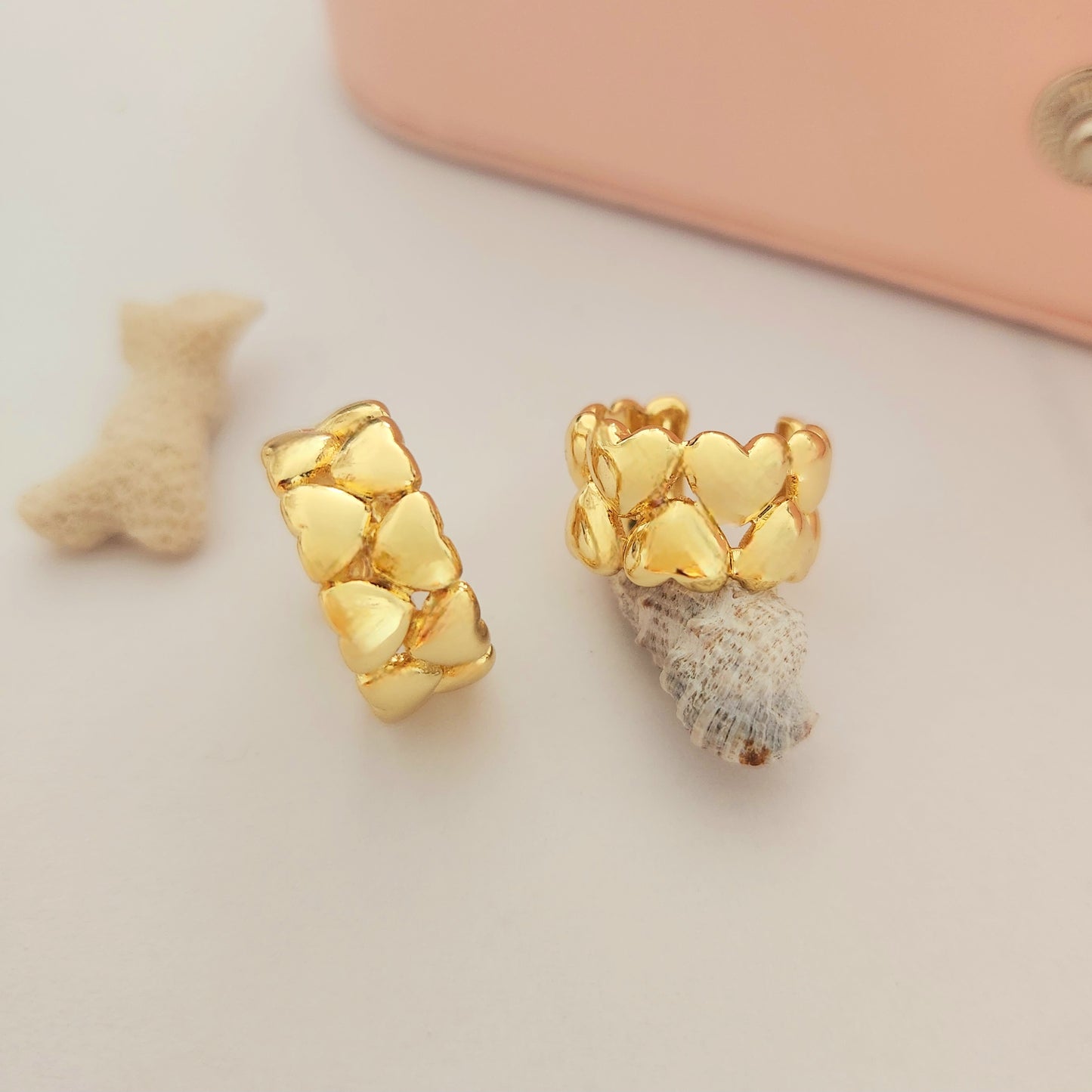 Ear cuff Corazones