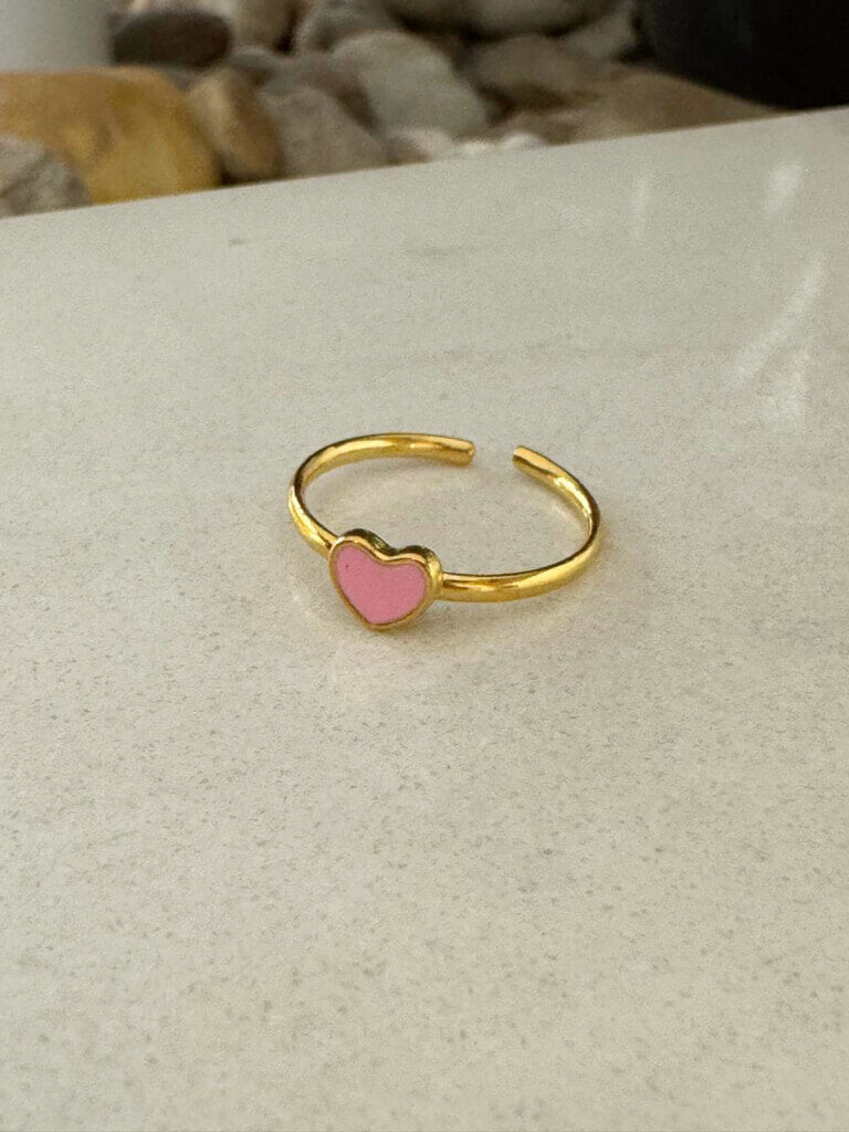 Anillo Corazón Rosa Cover