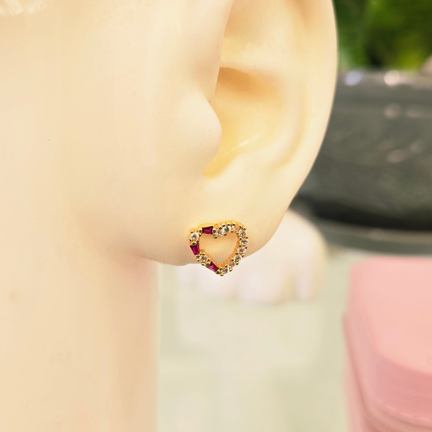 Topitos Corazón Fucsia