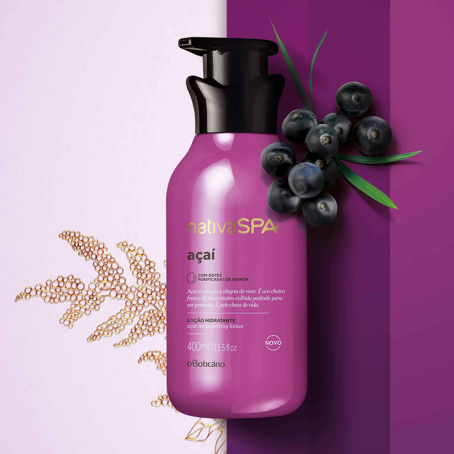 Loción hidratante Acai 400Ml Nativa Spa