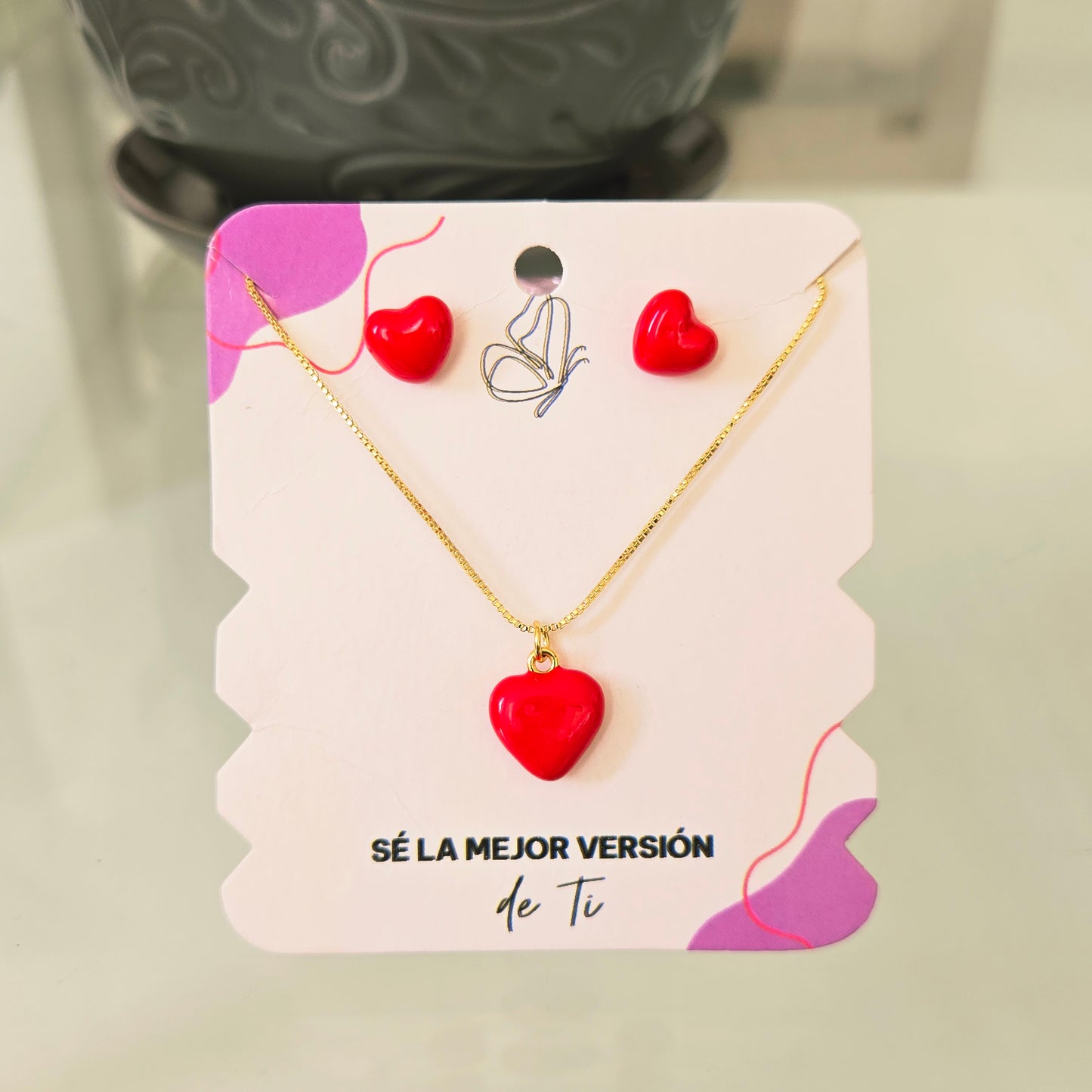 Juego Corazón Rojo