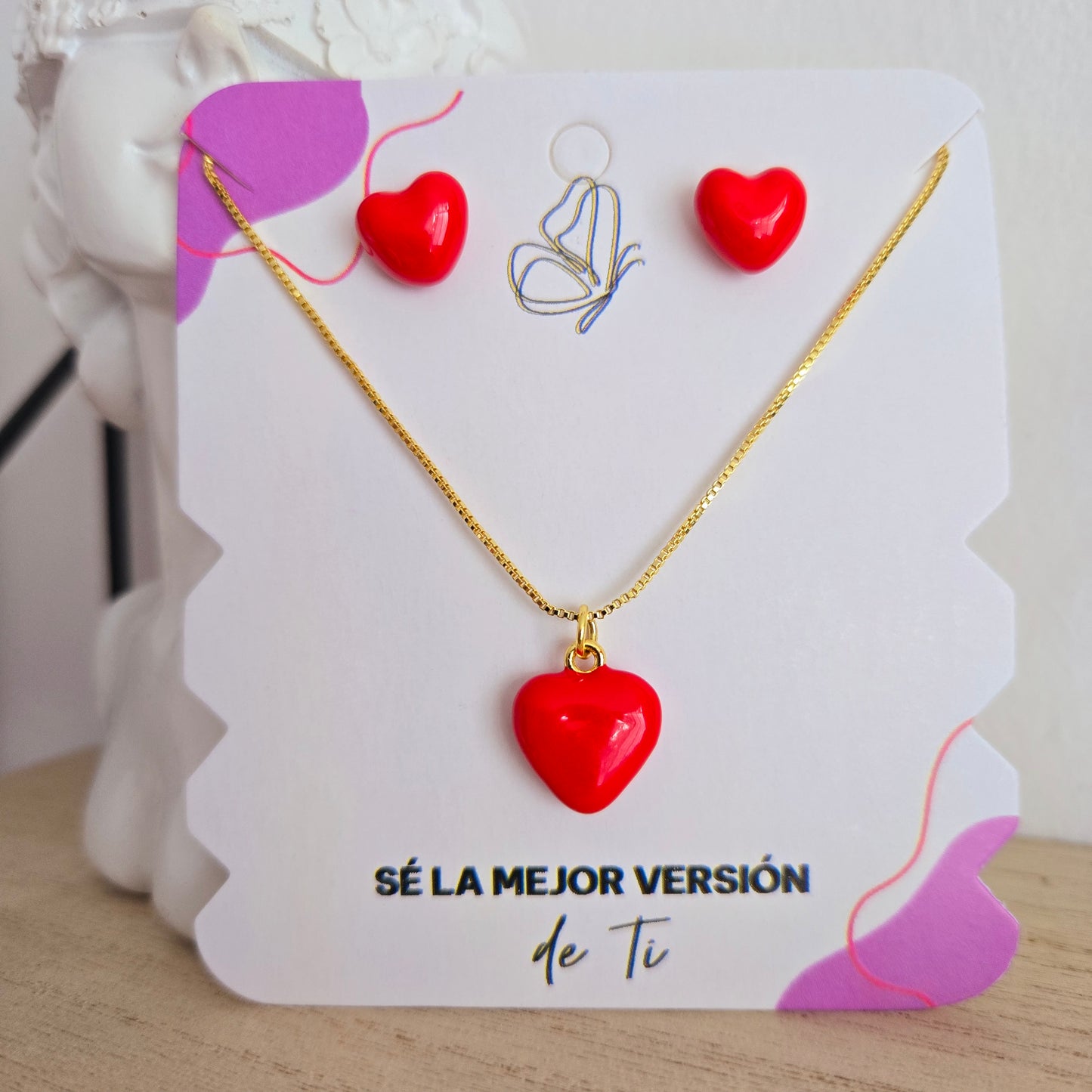 Juego Corazón Rojo