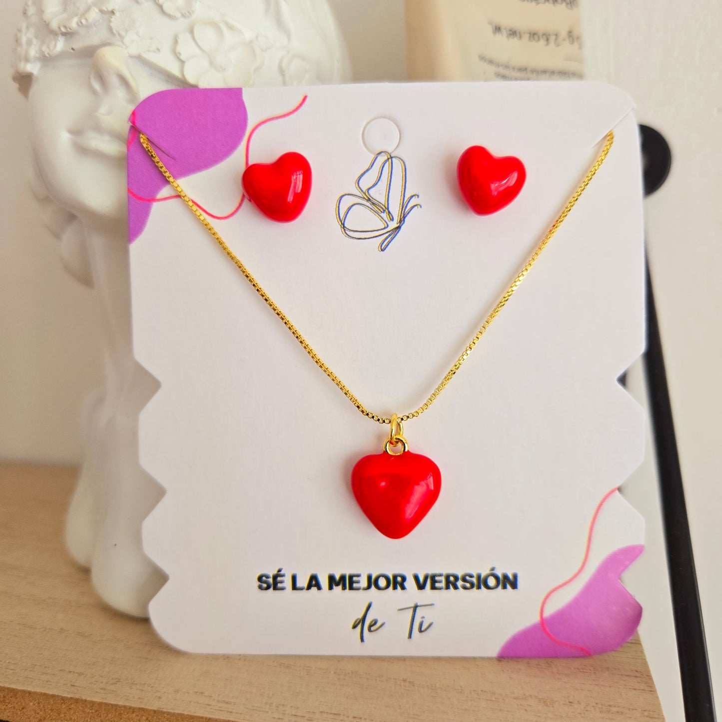 Juego Corazón Rojo