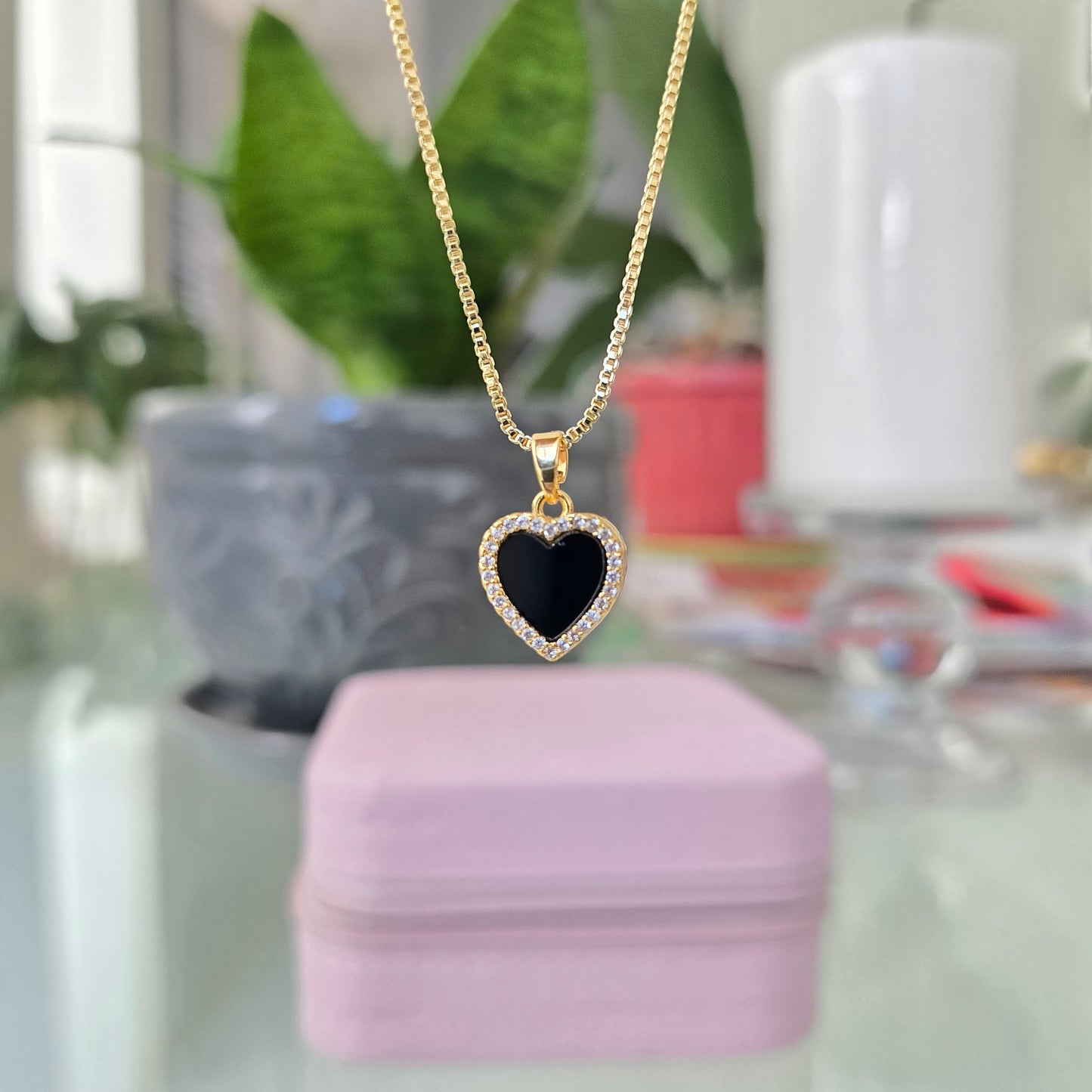 Cadena Doble Faz Corazón