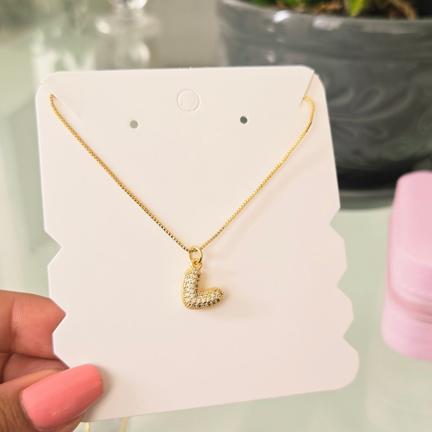 Cadena Corazón Mini Circones