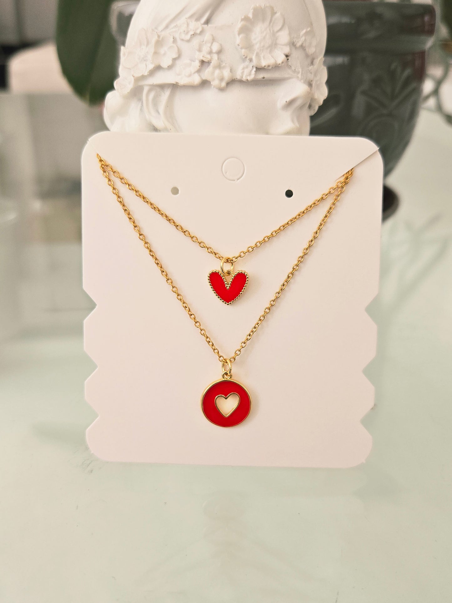 Collar Doble Gabs Corazones