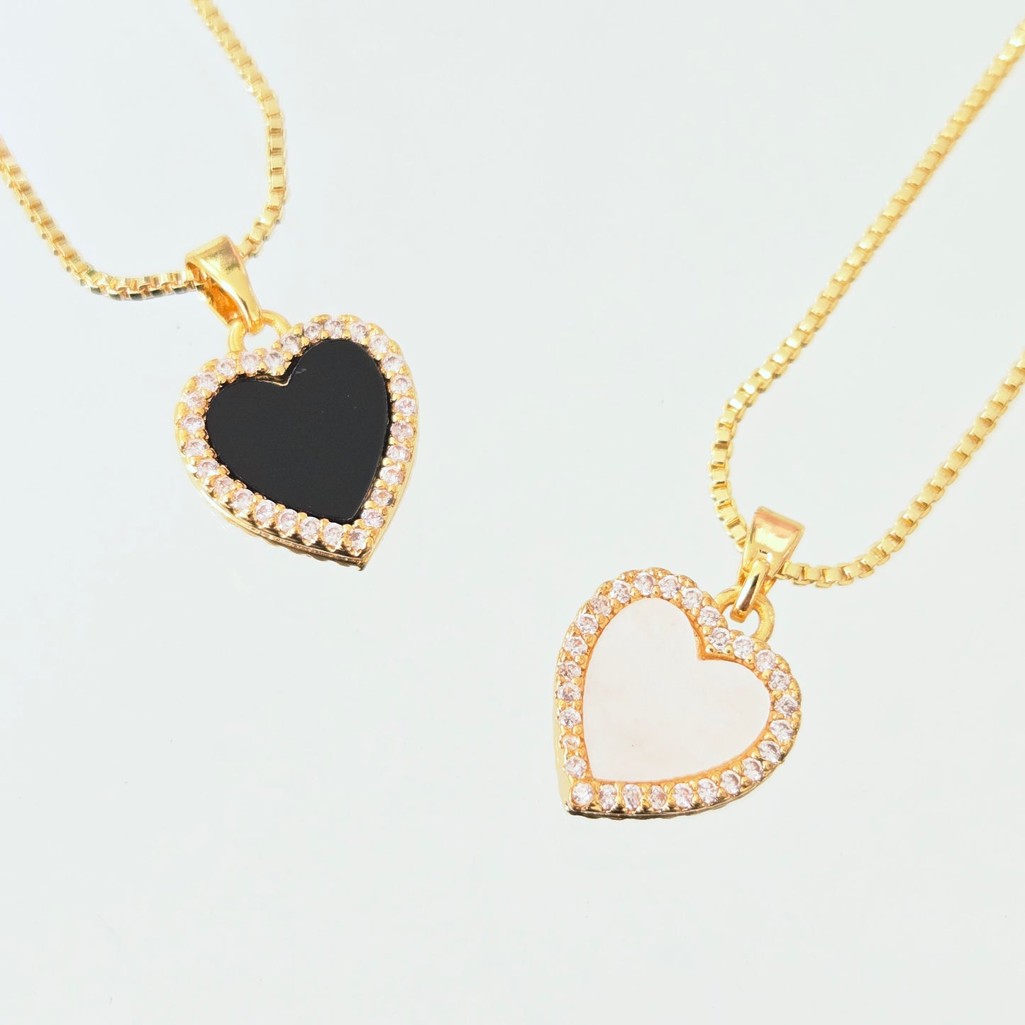 Cadena Doble Faz Corazón
