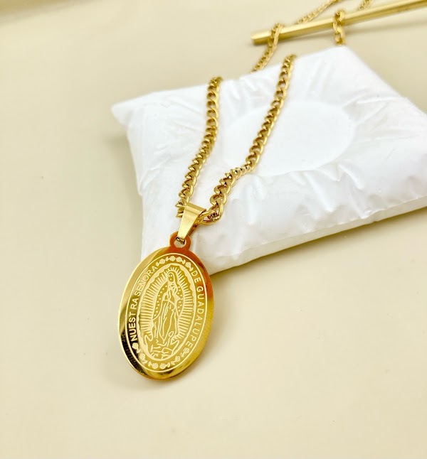 Cadena Virgen Guadalupe Hombre
