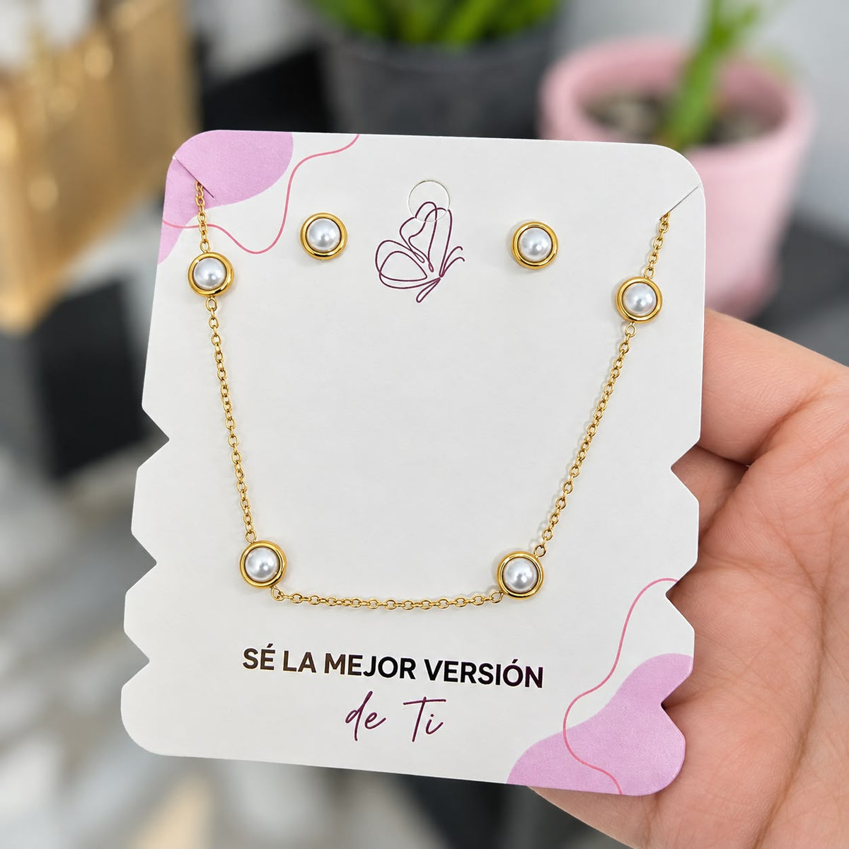 Set Perlas En Acero