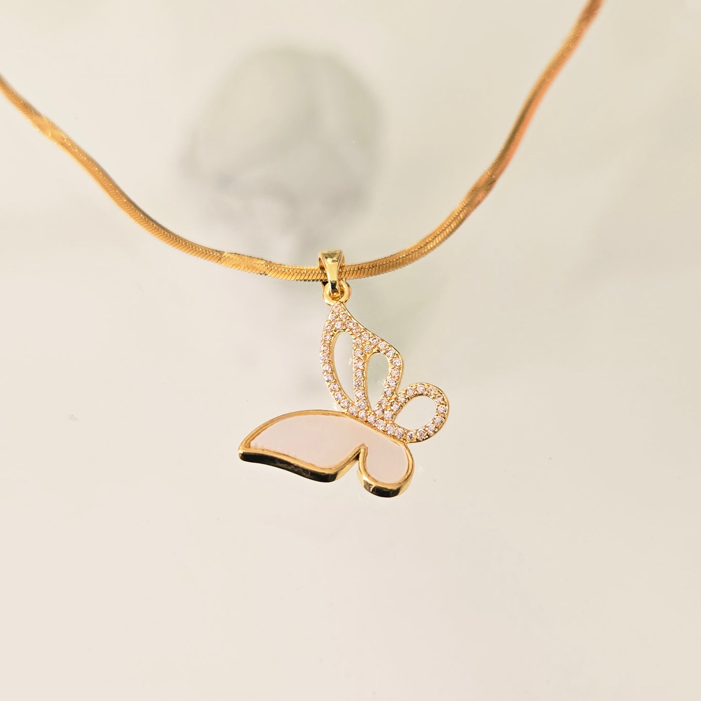 Cadena Mariposa Nacar