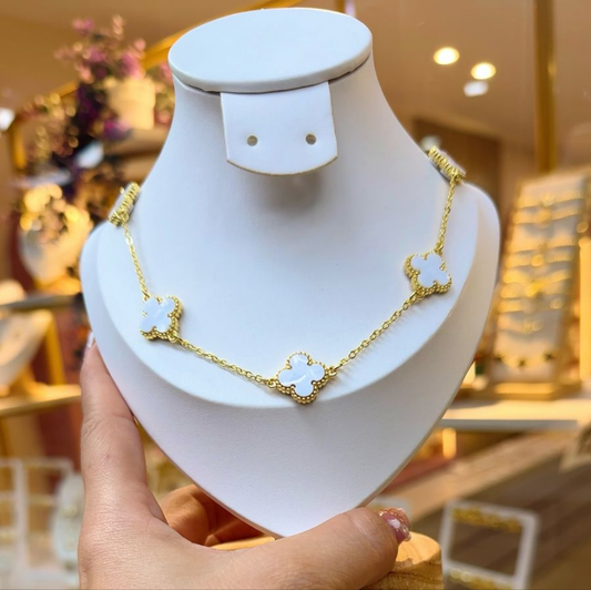 Cadena Van Cleef Blanca