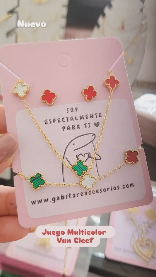 Juego Van Cleef Multicolor Acero