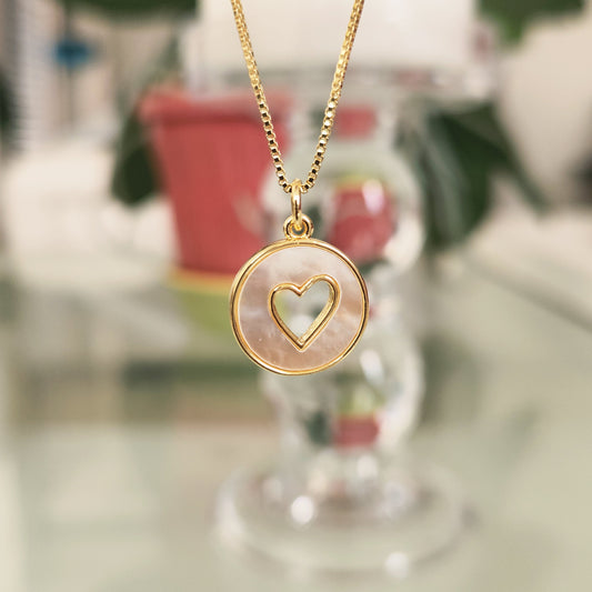 Cadena Corazón Nacarada