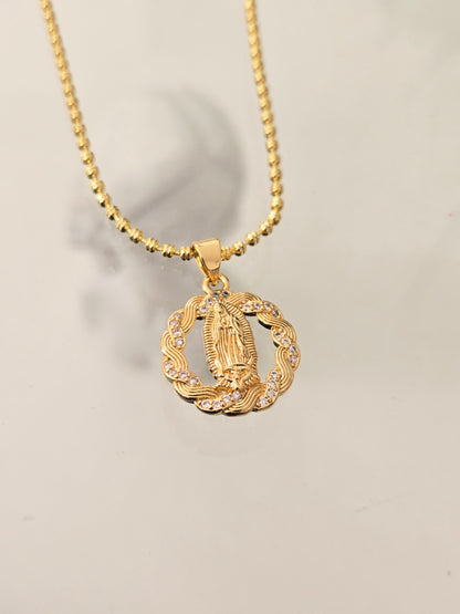 Cadena Medalla Virgen Guadalupe