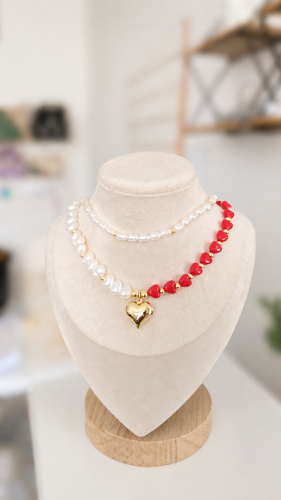 Collar Corazones Gabs
