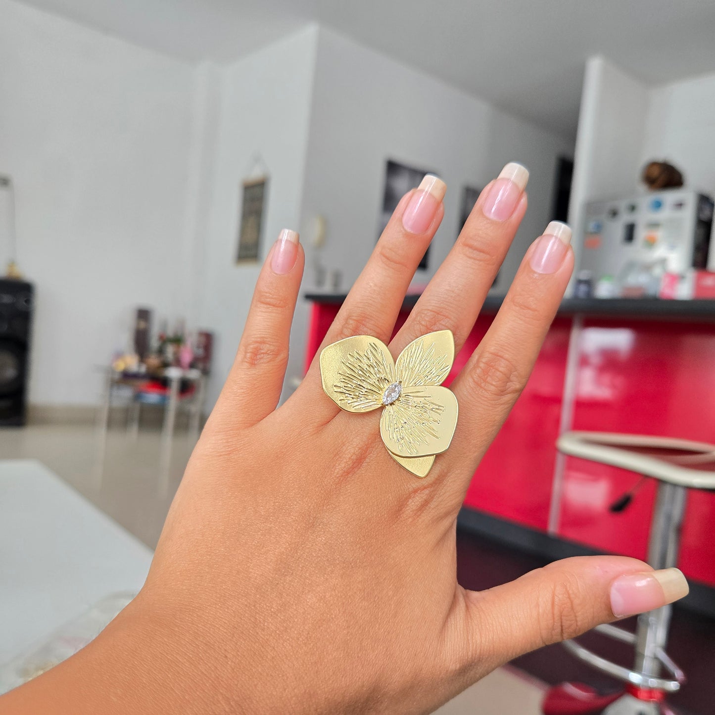 Anillo Maxi Flor Ajustable