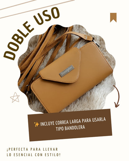 Billetera Doble Uso Miel
