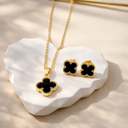 Set Van Cleef Negro Acero