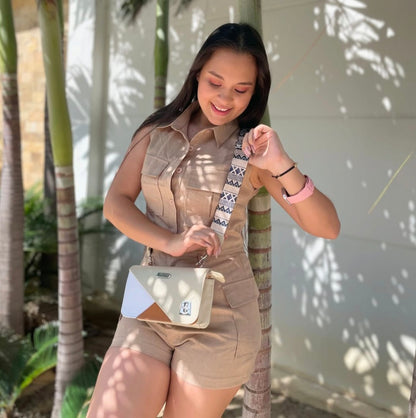 Cartera Kiut Tricolor Beige