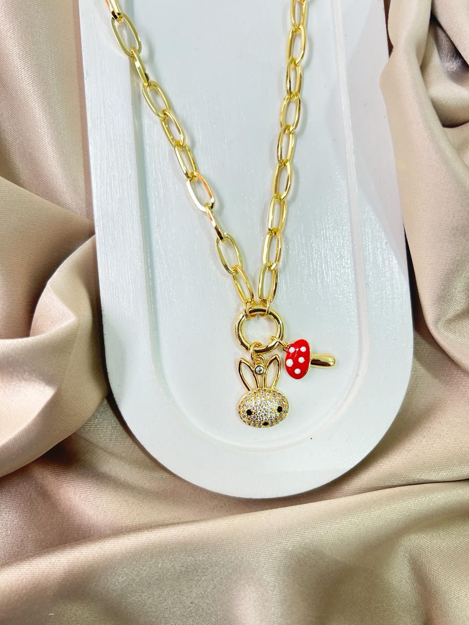 Collar Conejo Honguito