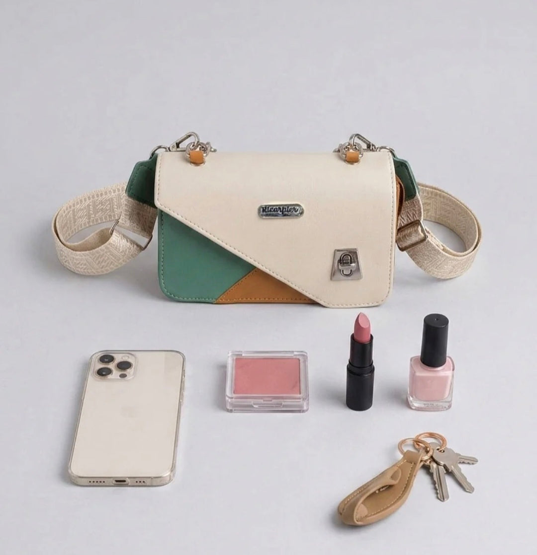 Cartera Kiut Tricolor Verde