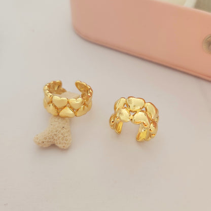 Ear cuff Corazones