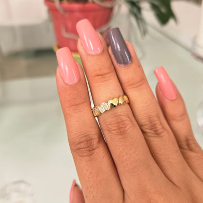 Anillo Multi Corazones
