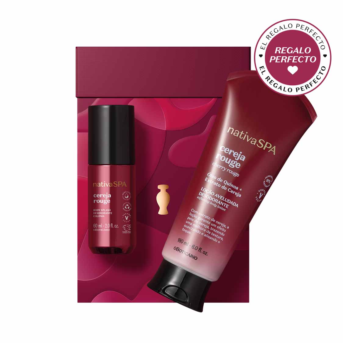 Kit De Cuidado Corporal Cereza Roja
