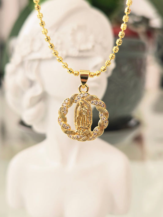 Cadena Medalla Virgen Guadalupe