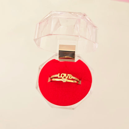 Anillo Love con Cofre
