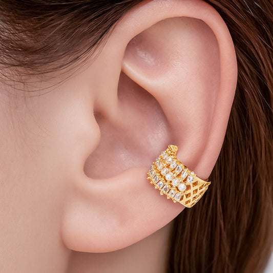 Ear Cuff Perlita Cristal