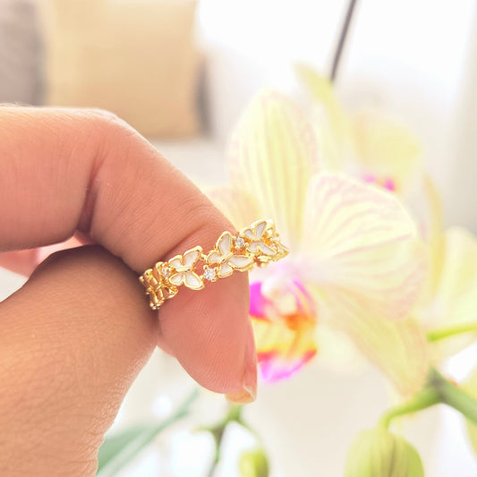 Anillo Mariposa Nacarada