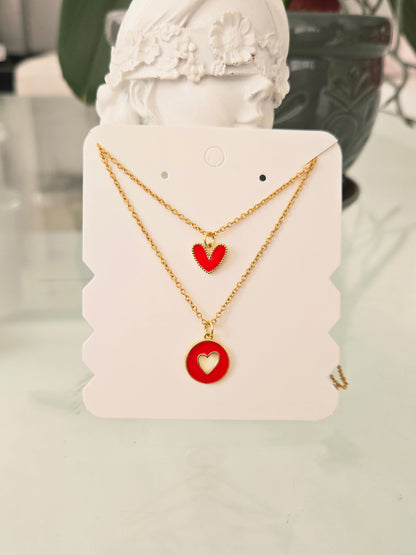 Collar Doble Gabs Corazones